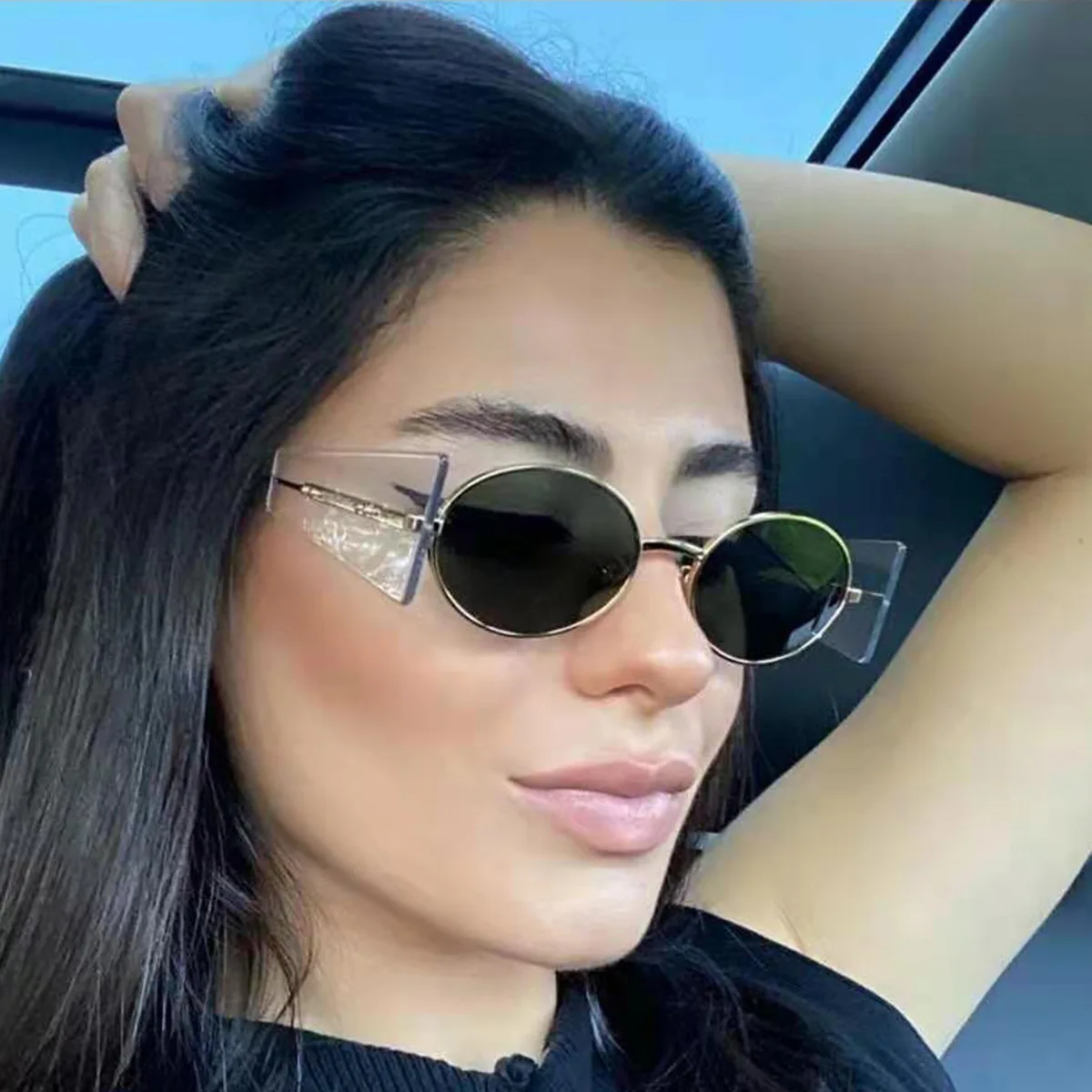Round Rimless Sunglasses Women 2021 Vintage Sun Glasses Men Luxury Brand Designer Female Shades Punk Eyewear Oculos UV400
Round Rimless Sunglasses Women 2021 Vintage Sun Glasses Men Luxury Brand Designer Female Shades Punk Eyewear Oculos UV400