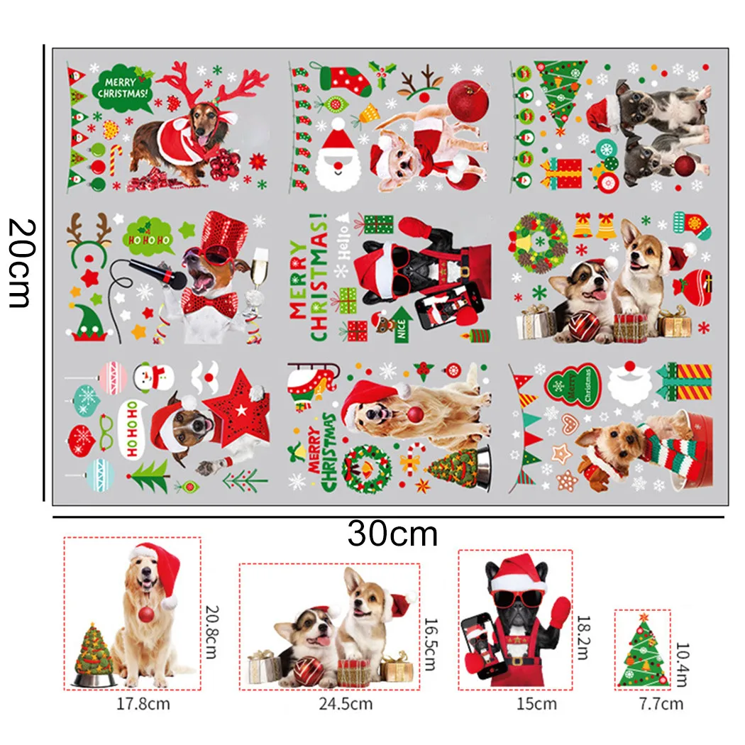 1 SET Stickers Merry Christmas Electrostatic Film PVC Xmas Animal Static Stickers Art Decals Wall Home Shop Decor
1 SET Stickers Merry Christmas Electrostatic Film PVC Xmas Animal Static Stickers Art Decals Wall Home Shop Decor