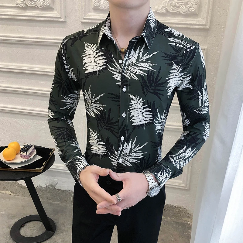 British Style Men Shirt Casual Fashion 2020 Slim Fit Floral Shirts for Men Clothing All Match Long Sleeve Club Tuxedo Dress 3XL
British Style Men Shirt Casual Fashion 2020 Slim Fit Floral Shirts for Men Clothing All Match Long Sleeve Club Tuxedo Dress 3XL