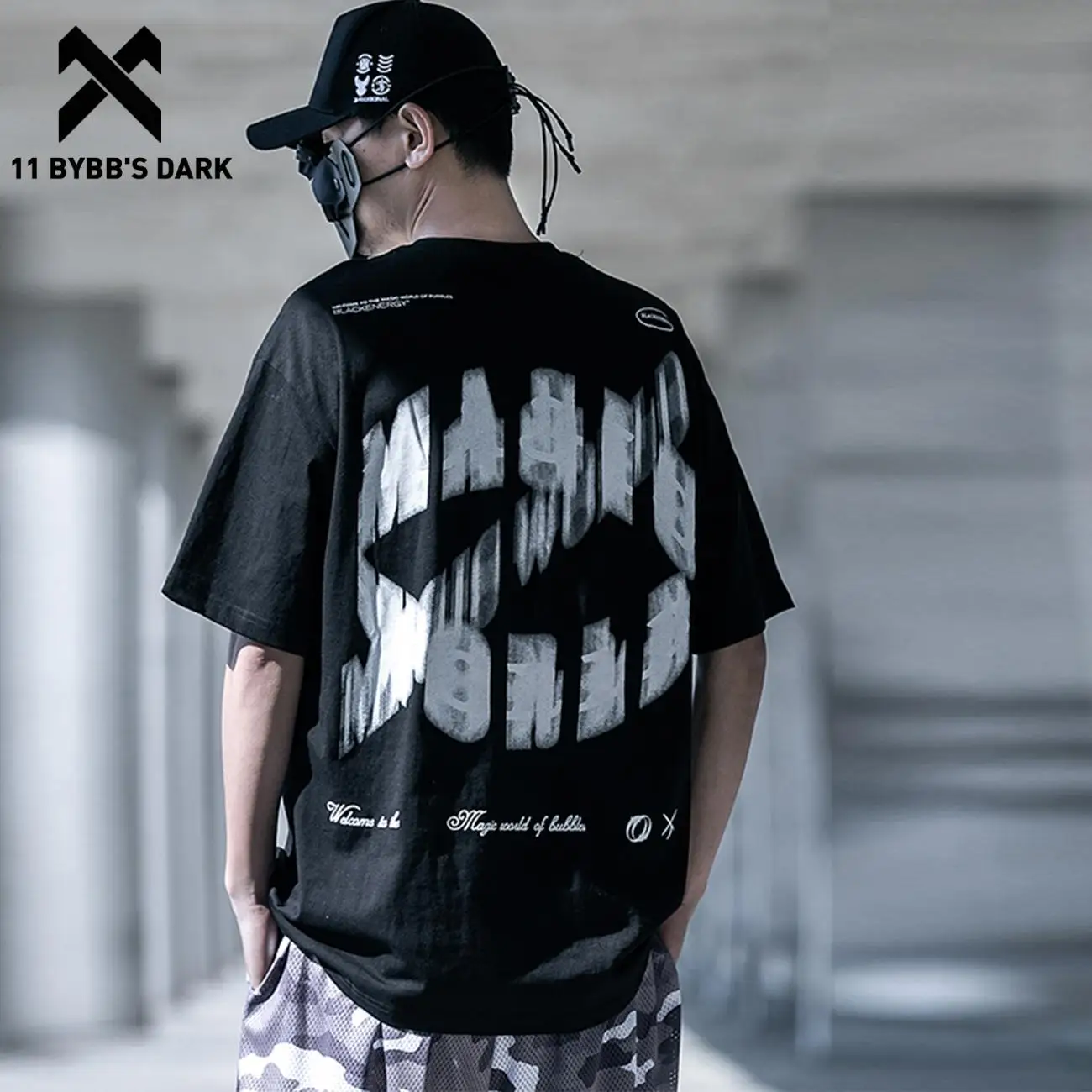 11 BYBB'S DARK 2021SS Summer Short Sleeve Shirts Loose Harajuku Streetwear Oversize Hip Hop 3D Letters Graphics T-Shirt Techwear
11 BYBB'S DARK 2021SS Summer Short Sleeve Shirts Loose Harajuku Streetwear Oversize Hip Hop 3D Letters Graphics T-Shirt Techwear