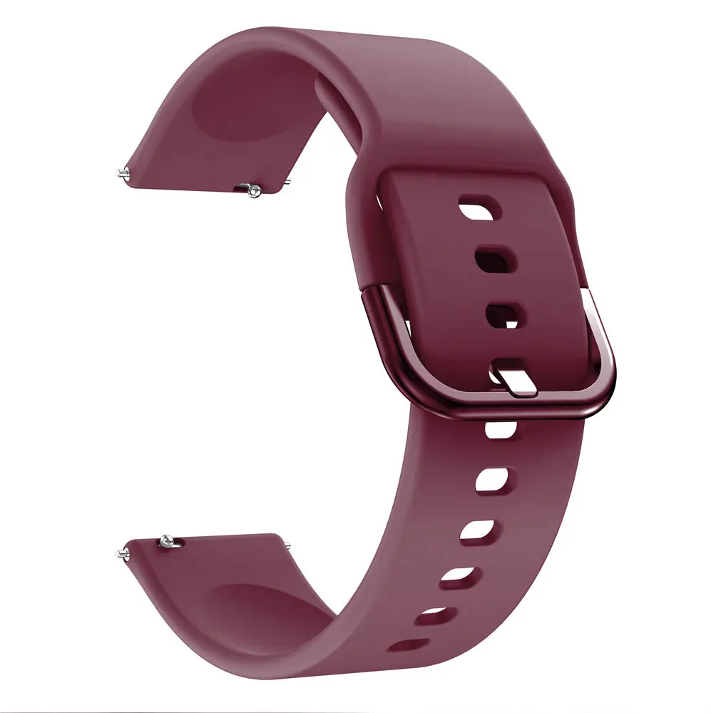 Ремешок силиконовый для смарт-часов Samsung Galaxy Watch Active 2 40 44 3 41 мм 42 | Наручные часы