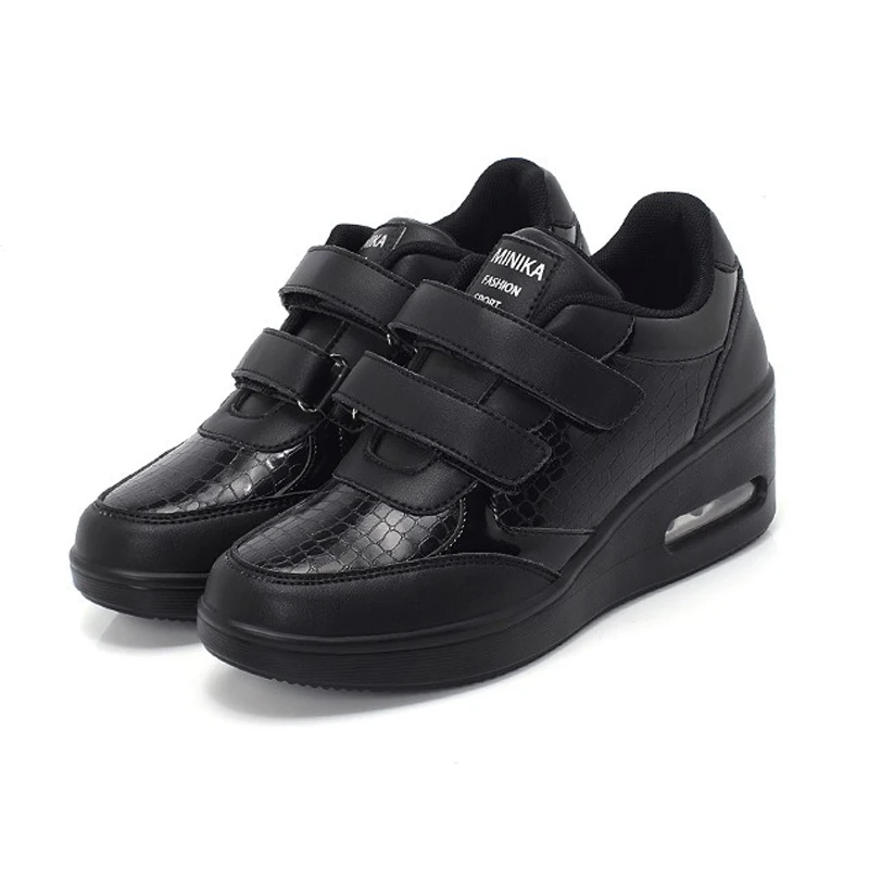 Тонизирующие женские туфли, увеличивающие рост, нескользящая, на танкетке, повседневная обувь, кожаная, на толстой подошве
Тонизирующие женские туфли, увеличивающие рост, нескользящая, на танкетке, повседневная обувь, кожаная, на толстой подошве