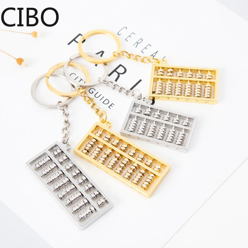 Новинка 2019 креативный брелок для ключей Abacus роскошный металлический уникальный