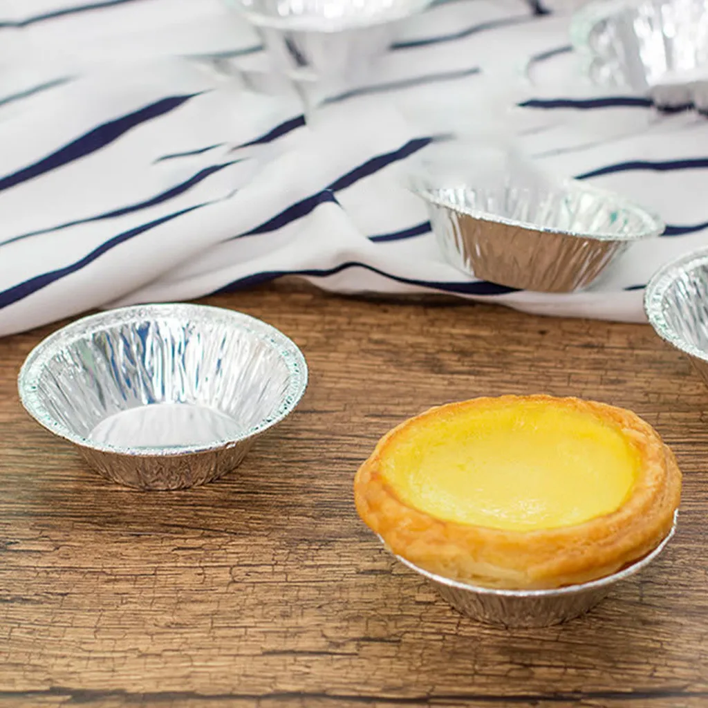 Disposable Aluminum Foil Mini Tart Pie Pans Egg Tart Pan Small Cupcake Cake Cookie Mold Tin Baking Tool Baking CupsPack of 100
Disposable Aluminum Foil Mini Tart Pie Pans Egg Tart Pan Small Cupcake Cake Cookie Mold Tin Baking Tool Baking CupsPack of 100