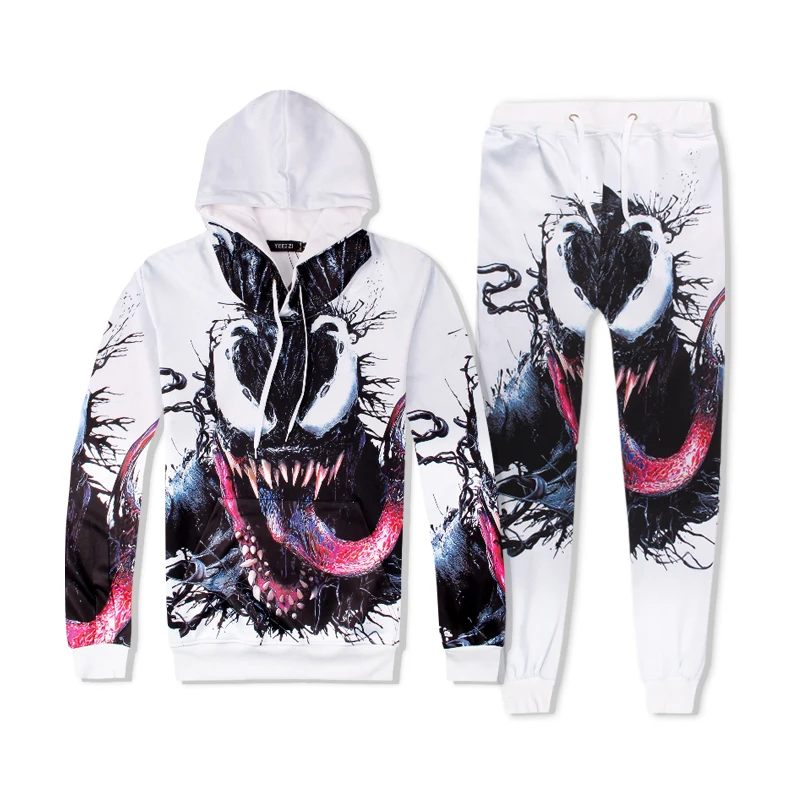 Venom костюмы с изображением аниме наборы мужские женские мужские 3d толстовки с спортивными брюками хип-хоп толстовки с капюшоном длинные брю...
Venom костюмы с изображением аниме наборы мужские женские мужские 3d толстовки с спортивными брюками хип-хоп толстовки с капюшоном длинные брю...