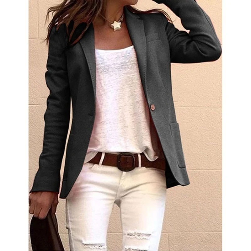 New Autumn Office Lady Blazers Casual Long Sleeve Female Slim Blazers Women Elegant Solid Color Blazer For Women
New Autumn Office Lady Blazers Casual Long Sleeve Female Slim Blazers Women Elegant Solid Color Blazer For Women