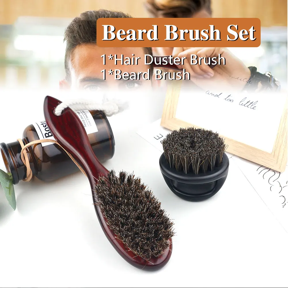 Professional Barber Men Natural Boar Bristle Beard Brush Beard Cleaning Appliance Goat Hair Brush Oil Head Neck Sweep Hair Brush
Professional Barber Men Natural Boar Bristle Beard Brush Beard Cleaning Appliance Goat Hair Brush Oil Head Neck Sweep Hair Brush