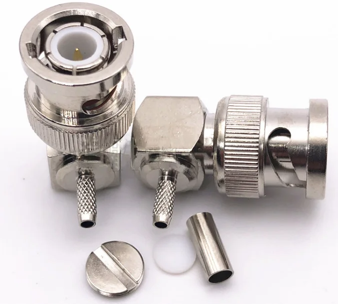2 шт. угловые коннекторы Q9 BNC для RG174 LMR100 RG316/RG58 RG142 RG400 LMR195 | Мобильные телефоны и