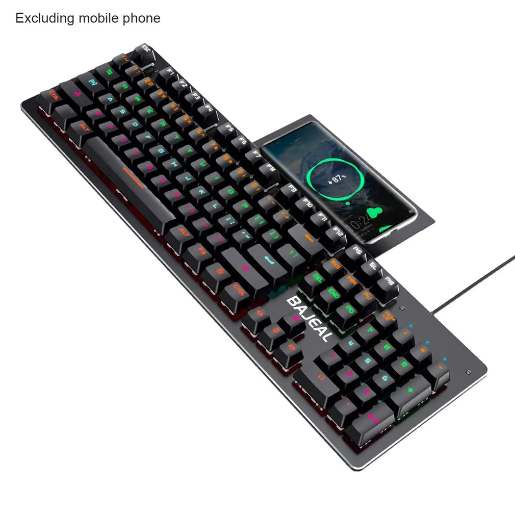 Gaming Mechanical Keyboard Colorful RGB Wirelsss Keyboard Anti-ghosting RGB Backlit LED USB Keyboard For Gamer PC Laptop
Gaming Mechanical Keyboard Colorful RGB Wirelsss Keyboard Anti-ghosting RGB Backlit LED USB Keyboard For Gamer PC Laptop