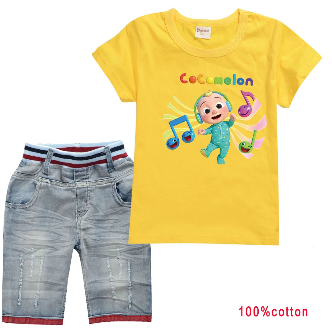 2021 Summer Baby Boy Clothing Set Cartoon Cocomelon T Shirt+jeans 2pcs Sets Toddler Girl Short Sleeve Tracksuit Children Wear
2021 Summer Baby Boy Clothing Set Cartoon Cocomelon T Shirt+jeans 2pcs Sets Toddler Girl Short Sleeve Tracksuit Children Wear