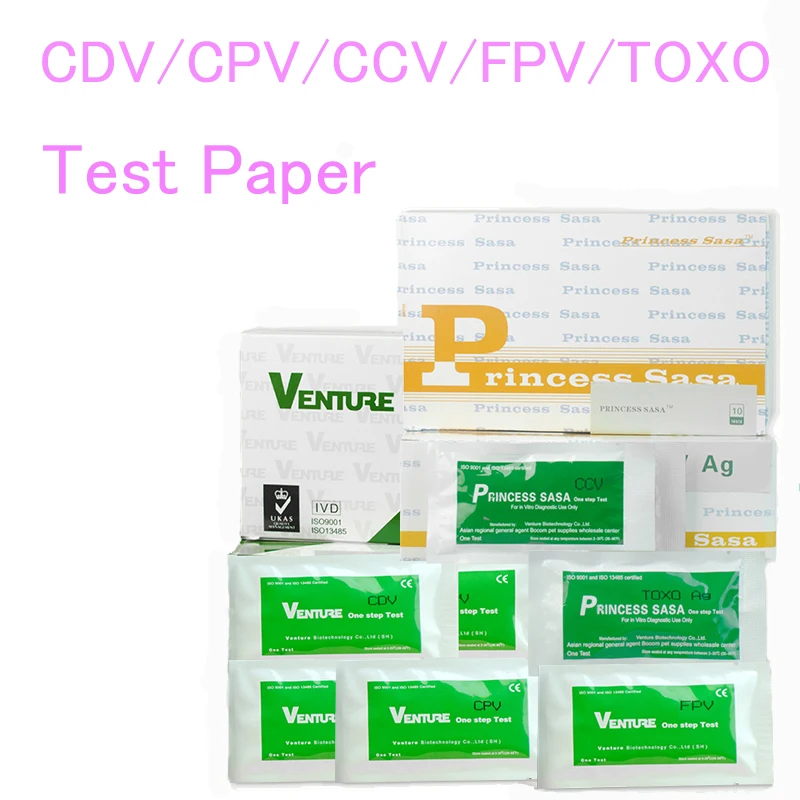CDV/CPV/CCV/FPV/TOXO тестовая бумага для обнаружения состояния здоровья в домашних условиях для противовирусных собак, аксессуары для собак, безопа...
CDV/CPV/CCV/FPV/TOXO тестовая бумага для обнаружения состояния здоровья в домашних условиях для противовирусных собак, аксессуары для собак, безопа...