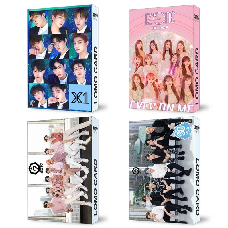 30 шт./компл. Kpop STRAY KIDS TXT Twice GOT7 EXO ITZY LOMO Card хорошее качество альбом постер HD фото