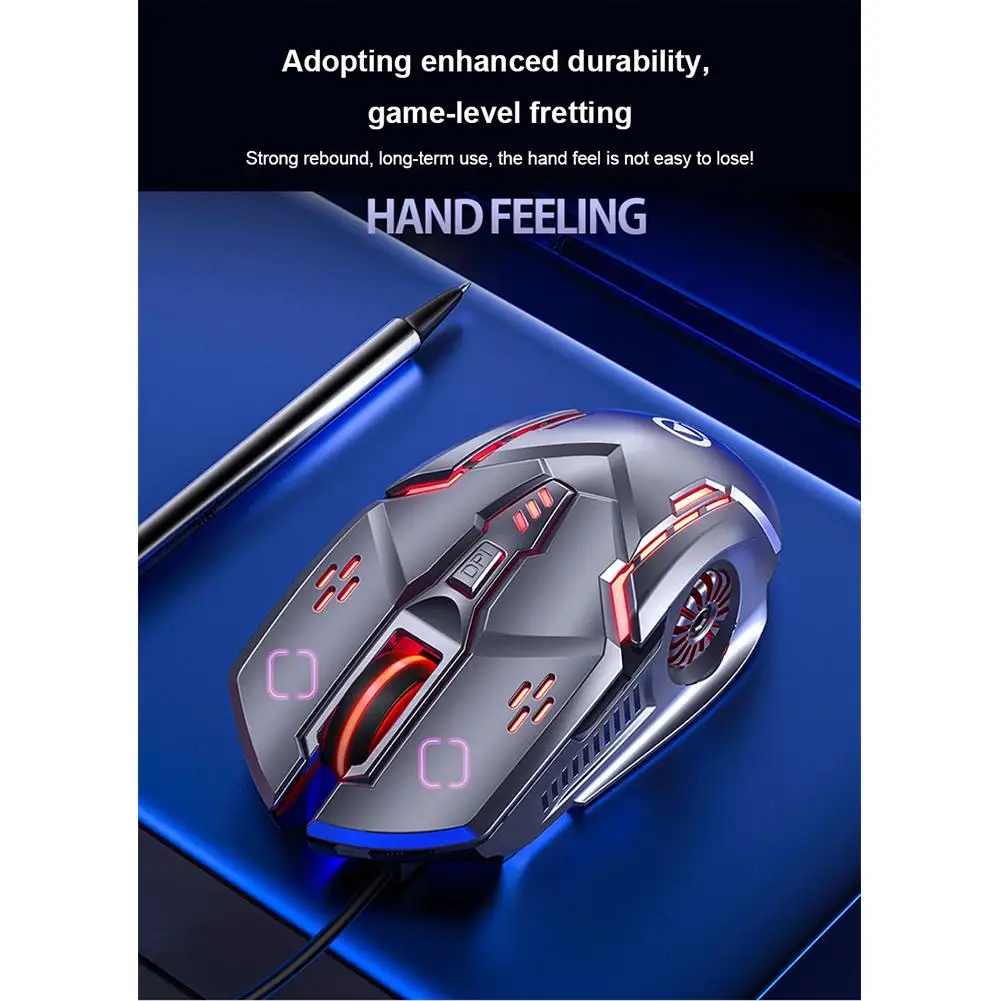 Mouse G5 Gaming RGB Wired Mouse USB 3200DPI Gamer For PC Laptop Desktop Computer Mouse Mice For Laptop PC Sound Silent Mouse
Mouse G5 Gaming RGB Wired Mouse USB 3200DPI Gamer For PC Laptop Desktop Computer Mouse Mice For Laptop PC Sound Silent Mouse