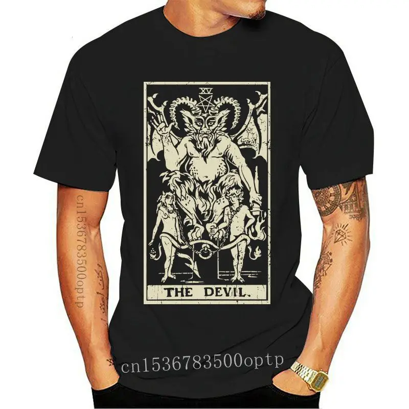 Hot New 2020 Summer Fashion New DEVIL TAROT CARD SHIRT, Rider Waite XV, Baphomet, Satyr, Psychic Reading Tee Shirt
Hot New 2020 Summer Fashion New DEVIL TAROT CARD SHIRT, Rider Waite XV, Baphomet, Satyr, Psychic Reading Tee Shirt