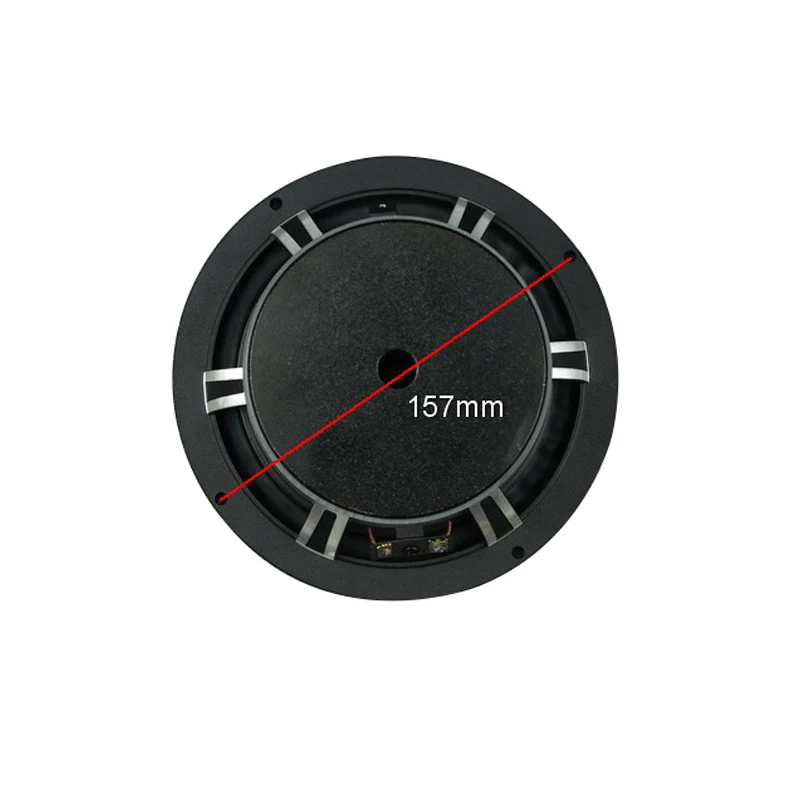 1PCS 6.5 inch 4 50W bass audio speaker aluminum ceramic fever car horn shocking and powerful