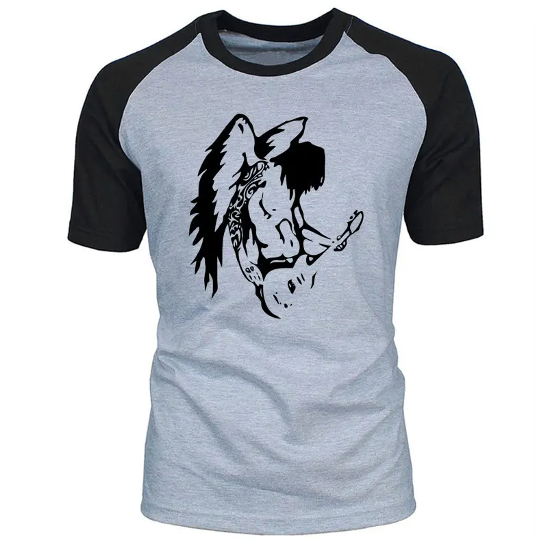 2019 New Summer Music angel guitar T Shirt Men Fashion Short Sleeve Printed Cotton T-shirt mens Funny Tops EU Size
2019 New Summer Music angel guitar T Shirt Men Fashion Short Sleeve Printed Cotton T-shirt mens Funny Tops EU Size
