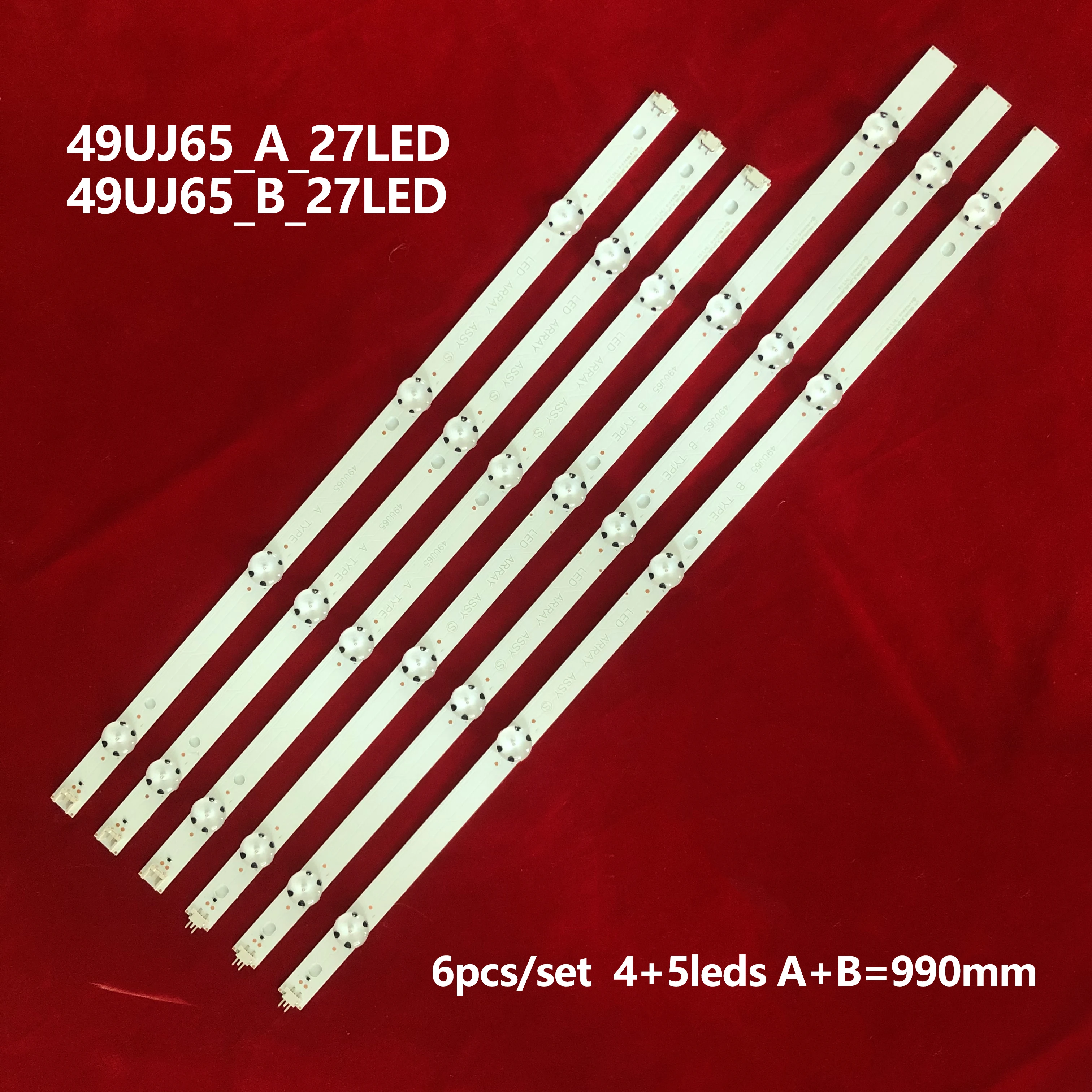 Новый комплект 6 шт. светодиодный подсветка полосы для LG 49UJ701V 49UJ65 A B Тип 17Y 49UJ65_A_27 светодиодный 49UJ65_B_27 светодиодный EAV632632404
Новый комплект 6 шт. светодиодный подсветка полосы для LG 49UJ701V 49UJ65 A B Тип 17Y 49UJ65_A_27 светодиодный 49UJ65_B_27 светодиодный EAV632632404