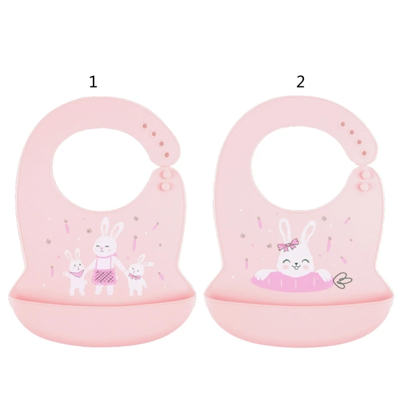 Baby Cartoon Rabbit Bibs Waterproof Food Grade Silicone Feeding Food Catcher with Pocket Newborn Infants Adjustable Apron
Baby Cartoon Rabbit Bibs Waterproof Food Grade Silicone Feeding Food Catcher with Pocket Newborn Infants Adjustable Apron