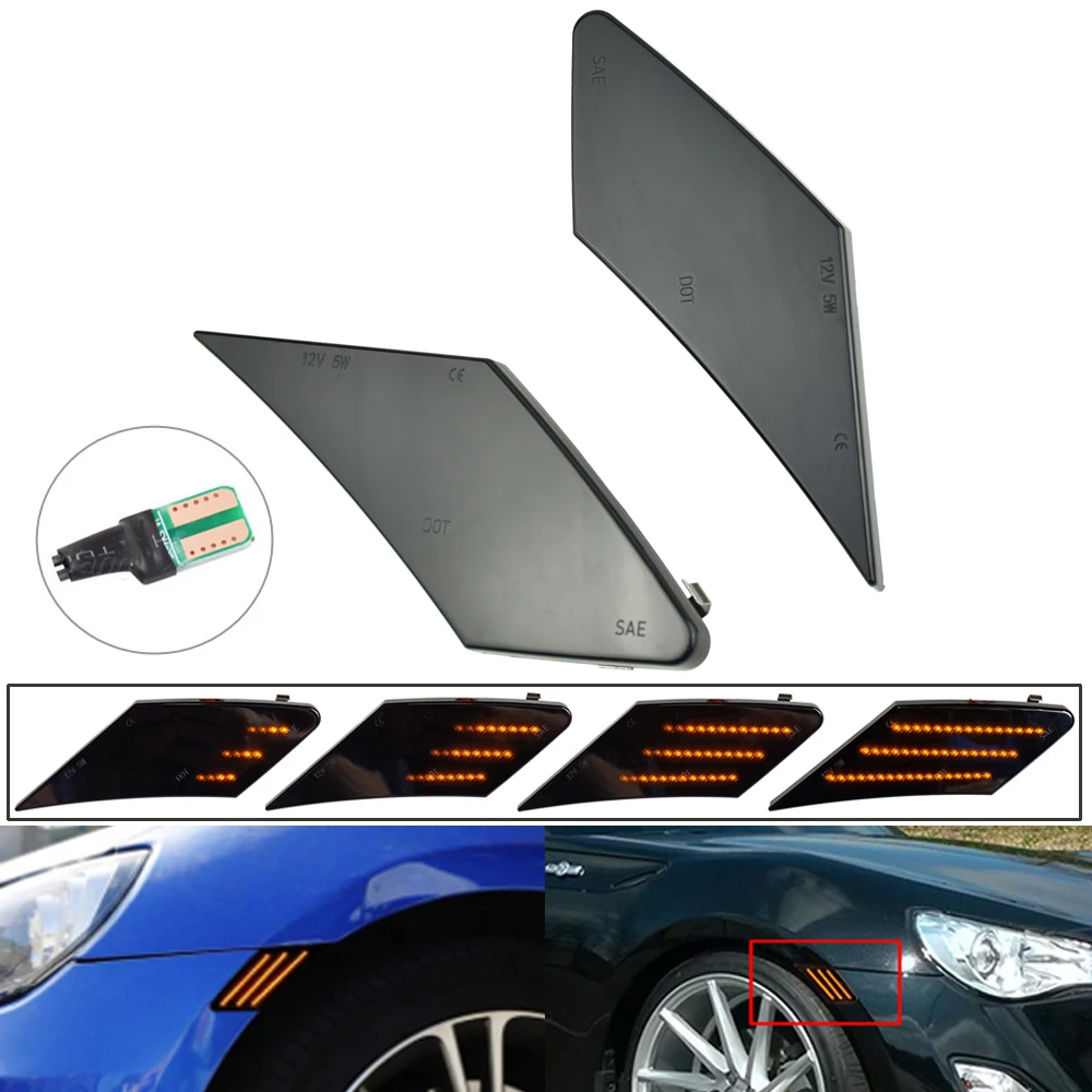 For Toyota FT86 2013-2019 Dynamic Led Turn Signal Light Sequential Blinker Side Marker Light For Subaru BRZ For Scion FR-S
For Toyota FT86 2013-2019 Dynamic Led Turn Signal Light Sequential Blinker Side Marker Light For Subaru BRZ For Scion FR-S