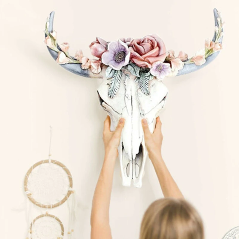 Hot Succulent/Flower Cow Skull Wall Decor Nursery Decor Resin Ornament with Hanging Hole MVI-ing
Hot Succulent/Flower Cow Skull Wall Decor Nursery Decor Resin Ornament with Hanging Hole MVI-ing