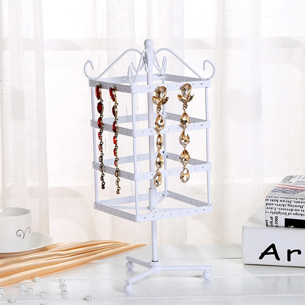 Jewelry Display Holds Stand Box 128 Holes Square Metal Earrings Rack Jewelry Rack Rotatable Stand Holder Display
Jewelry Display Holds Stand Box 128 Holes Square Metal Earrings Rack Jewelry Rack Rotatable Stand Holder Display