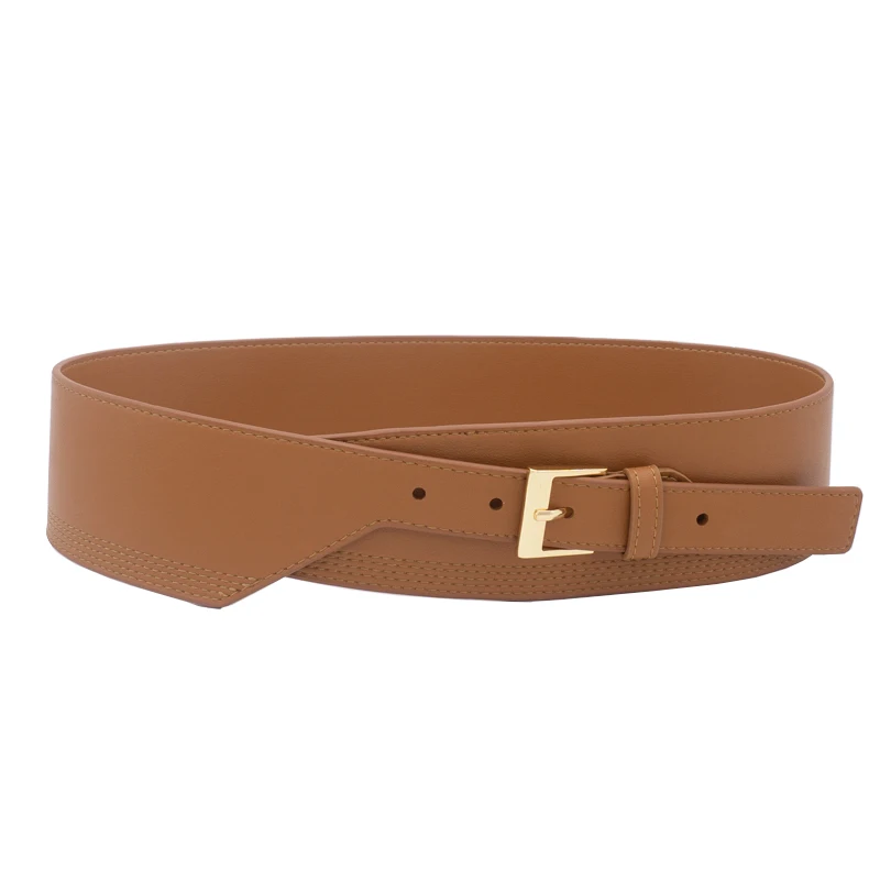 Waist cover fashion new women's Cowhide wide belt striped embossed decorative dress belt
Waist cover fashion new women's Cowhide wide belt striped embossed decorative dress belt