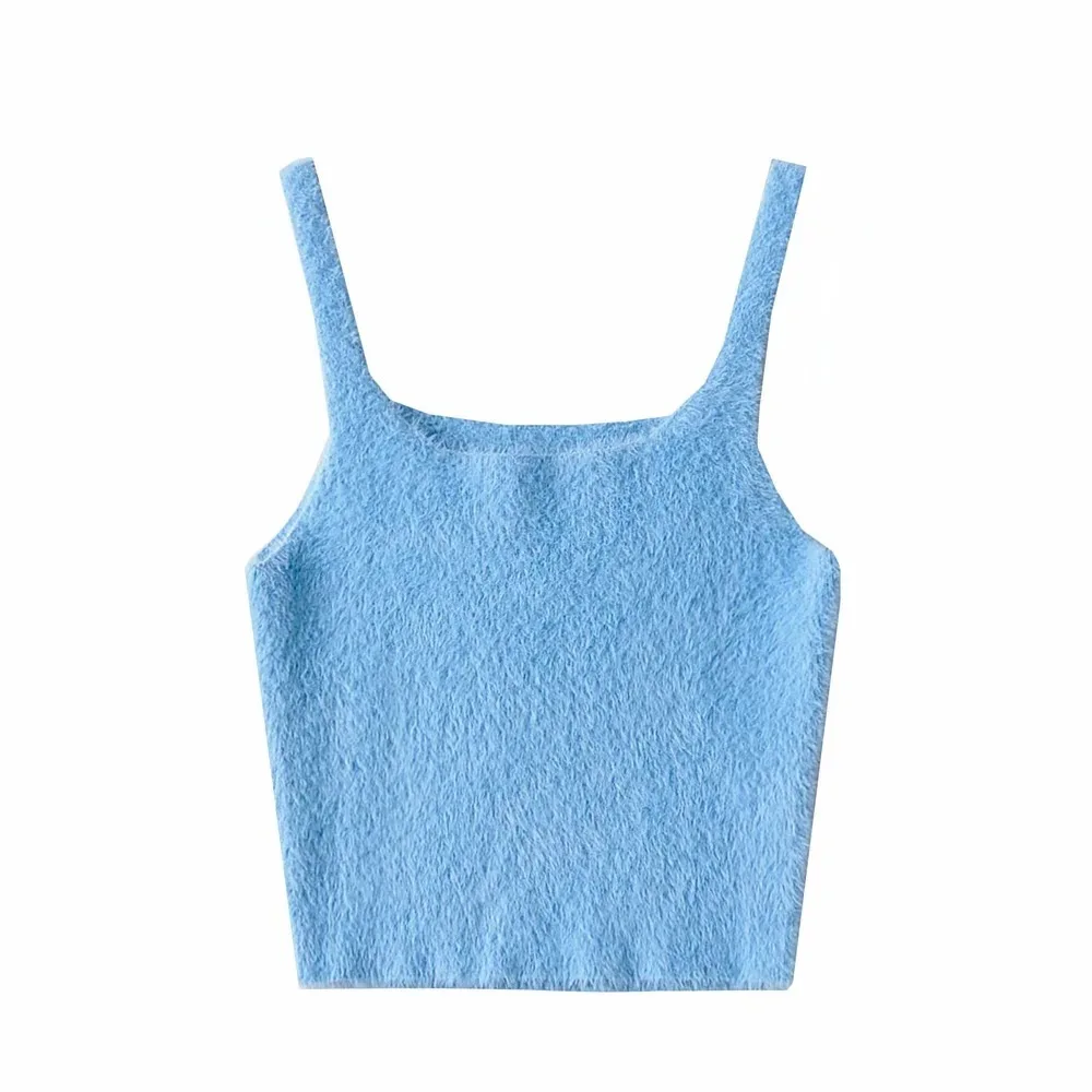 WOMENGAGA Fashion Hot Girl Sexy Slim Open Navel Short Bottomed Tops Women European Solid Color Plush Camisole XNET
WOMENGAGA Fashion Hot Girl Sexy Slim Open Navel Short Bottomed Tops Women European Solid Color Plush Camisole XNET