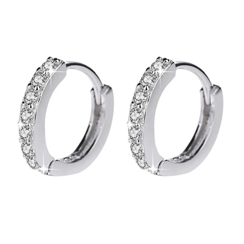 Silver Color Earrings Sparkling Single Row Zircon Stud Earrings For Women Brincos Oorbellen Pendientes
Silver Color Earrings Sparkling Single Row Zircon Stud Earrings For Women Brincos Oorbellen Pendientes