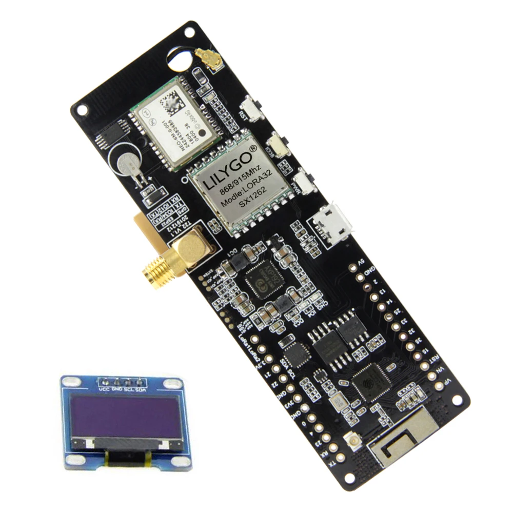 TTGO T-Beam V1.1 SX1262 868/915/Mhz & 0,96 OLED ESP32 WiFi беспроводной Bluetooth модуль GPS Φ SMA LORA 32 18650 Держатель аккумулятора
TTGO T-Beam V1.1 SX1262 868/915/Mhz & 0,96 OLED ESP32 WiFi беспроводной Bluetooth модуль GPS Φ SMA LORA 32 18650 Держатель аккумулятора