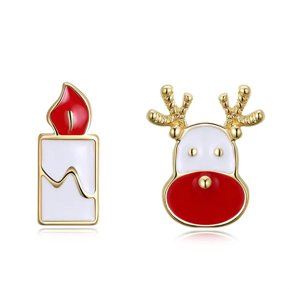 Lovely Reindeer Candle Enamel Ear Studs for Women Stud Earrings Christmas Gifts Party Costume Holiday Jewelry Accessories
Lovely Reindeer Candle Enamel Ear Studs for Women Stud Earrings Christmas Gifts Party Costume Holiday Jewelry Accessories