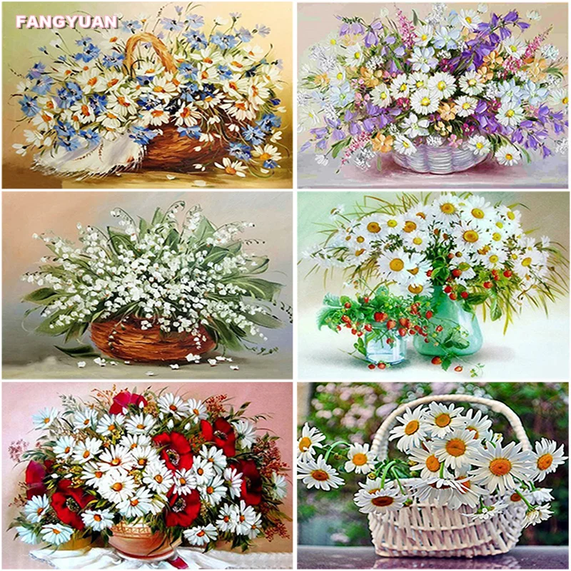 5D Diy Diamond Painting Accessories Daisy Basket Rhinestones Full Drill Cross Stitch Kit Diamond Mosaic Embroidery Home Decor
5D Diy Diamond Painting Accessories Daisy Basket Rhinestones Full Drill Cross Stitch Kit Diamond Mosaic Embroidery Home Decor
