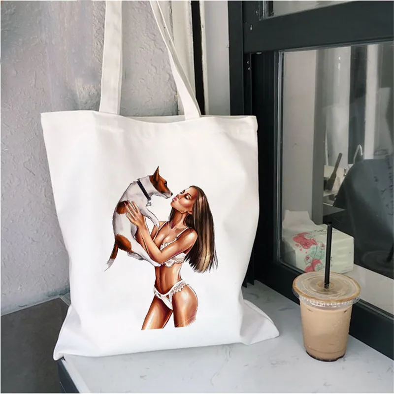 Large Capacity Graphics Ladies Canvas Shoulder Bag Shopping Bag Reusable Shopper Handbag Women travel Canvas Bags for Groceries
Large Capacity Graphics Ladies Canvas Shoulder Bag Shopping Bag Reusable Shopper Handbag Women travel Canvas Bags for Groceries