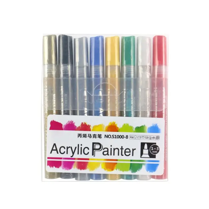 4/8/12/15/24/36 Colors Acrylic Paint Marker Pen Detailed Marking for DIY Album M5TB
4/8/12/15/24/36 Colors Acrylic Paint Marker Pen Detailed Marking for DIY Album M5TB