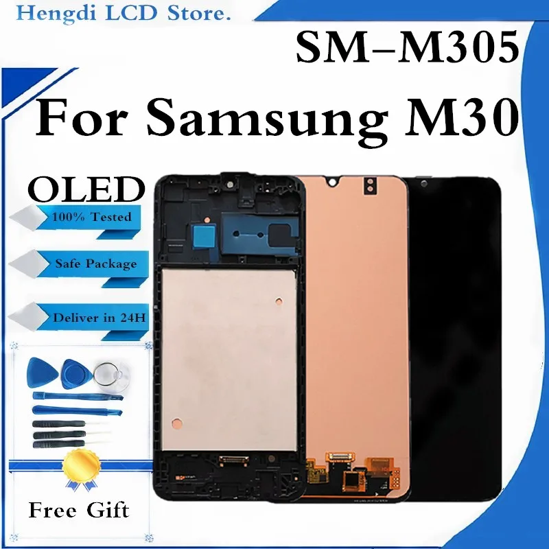LCD For Samsung M30 M305 LCD Display Touch Screen Digitizer Assembly For Samsung M30 M305F Screen Display With Frame Replacement
LCD For Samsung M30 M305 LCD Display Touch Screen Digitizer Assembly For Samsung M30 M305F Screen Display With Frame Replacement