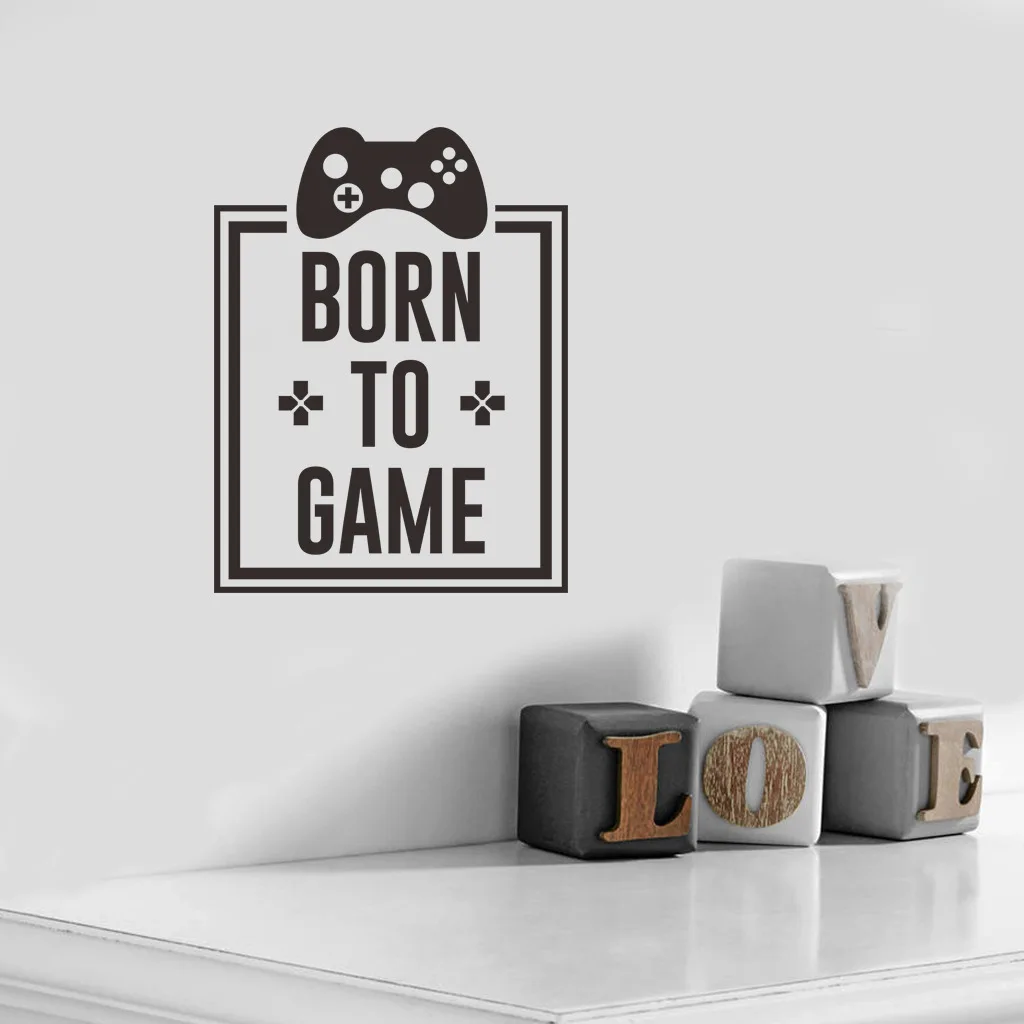 BORN TO GAME рожденные для игры настенные наклейки гостиной креативные украшения