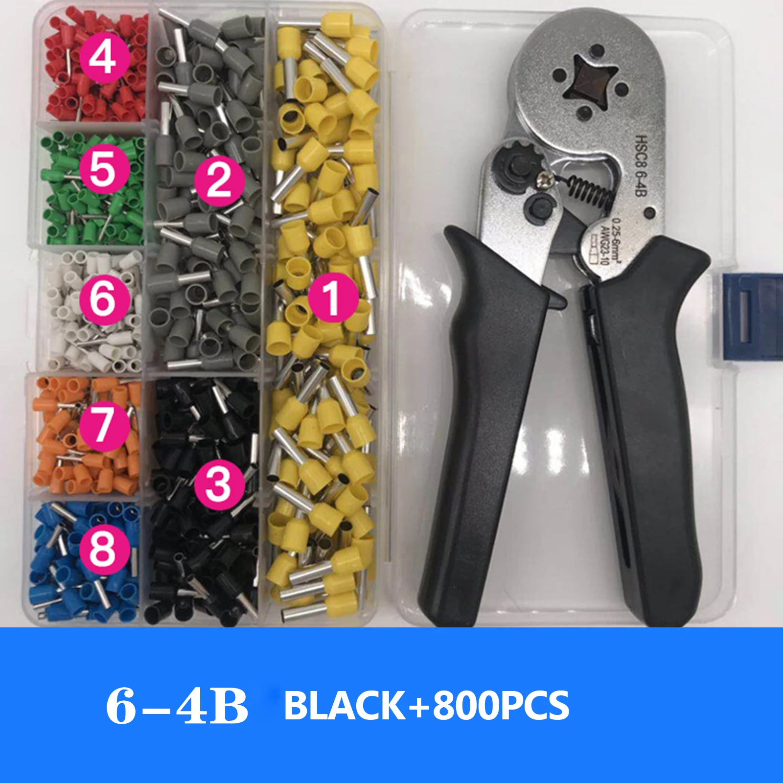 Crimp Wire Sleeve Kit Quadrilateral Hexagon Serrated Ratchet Crimp Kit Wire Terminal Crimp Connector Plier Insulated Terminator
Crimp Wire Sleeve Kit Quadrilateral Hexagon Serrated Ratchet Crimp Kit Wire Terminal Crimp Connector Plier Insulated Terminator