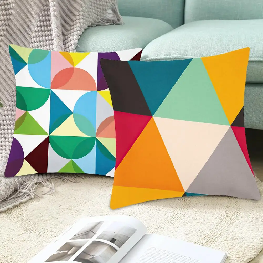 Colourful Cushion Cover Geometric Pillowcase Decorative Case Creative For Sofa Home Seat 45x45cm Decoration Car Pillows Thr T4A2
Colourful Cushion Cover Geometric Pillowcase Decorative Case Creative For Sofa Home Seat 45x45cm Decoration Car Pillows Thr T4A2