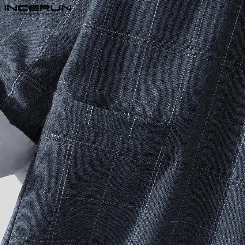 INCERUN Men Plaid Blazers Long Sleeve Lapel Men Casual Suit Leisure Business Thin Jackets Streetwear Pockets Mens Blazer S-3XL
INCERUN Men Plaid Blazers Long Sleeve Lapel Men Casual Suit Leisure Business Thin Jackets Streetwear Pockets Mens Blazer S-3XL