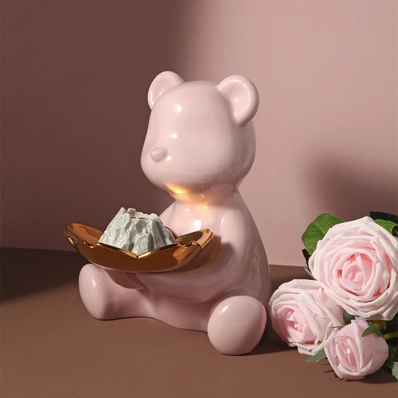 Nordic Desktop Sundry Receive Box Puts Key Ceramic Cartoon Lovely Bear Adornment Home Decor Living Room Decoration Miniature
Nordic Desktop Sundry Receive Box Puts Key Ceramic Cartoon Lovely Bear Adornment Home Decor Living Room Decoration Miniature