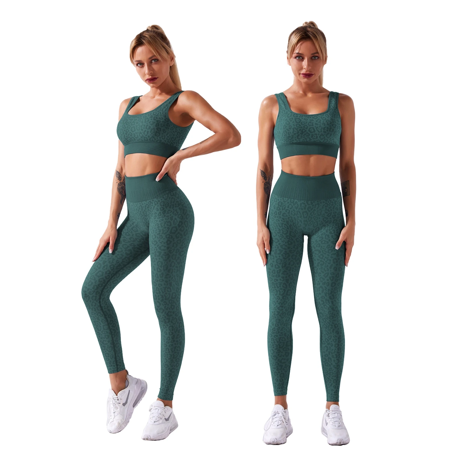 Seamless Women Gym Set Leopard Printed 2Pcs Yoga Suit Sports Bra with High Waist Tight Long Pants Fitness Sport Workout Suits
Seamless Women Gym Set Leopard Printed 2Pcs Yoga Suit Sports Bra with High Waist Tight Long Pants Fitness Sport Workout Suits
