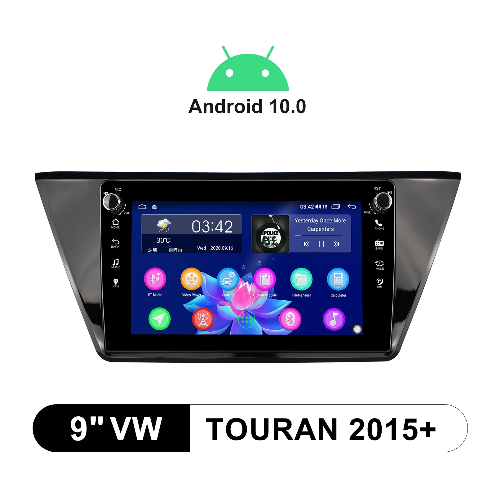 Radio 1 din 9" Central Multimedia Player 4G For VW Volkswagen Touran 2015+ Support With Android Auto & Car Stereo Apple CarPlay
Radio 1 din 9" Central Multimedia Player 4G For VW Volkswagen Touran 2015+ Support With Android Auto & Car Stereo Apple CarPlay