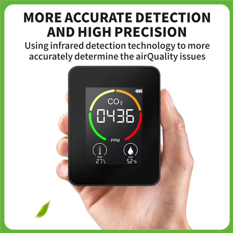Air Monitor CO2 Carbon Dioxide Detector Greenhouse Warehouse Air Quality Temperature Humidity Monitor Fast Measurement Meter
Air Monitor CO2 Carbon Dioxide Detector Greenhouse Warehouse Air Quality Temperature Humidity Monitor Fast Measurement Meter