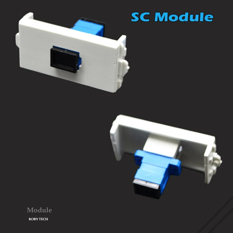 Wall Plate Cover with 2 SC + VGA Modules Fiber Optic Keystone For Cabling System wiring works | Мобильные телефоны и