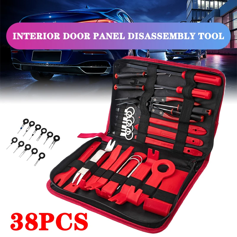 38Pcs Car Audio Repair Tool Door Clip Panel Trim Dashboard Removal Tool Auto Interior Disassembly Tools Car Pry Removal Tool
38Pcs Car Audio Repair Tool Door Clip Panel Trim Dashboard Removal Tool Auto Interior Disassembly Tools Car Pry Removal Tool