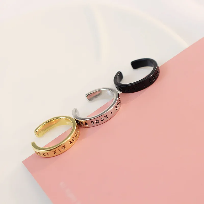 Original CHIC Vintage Greek Letter Silver adjustable Ring For Women and men Student Couple Ring party girl gift fashion jewelry
Original CHIC Vintage Greek Letter Silver adjustable Ring For Women and men Student Couple Ring party girl gift fashion jewelry