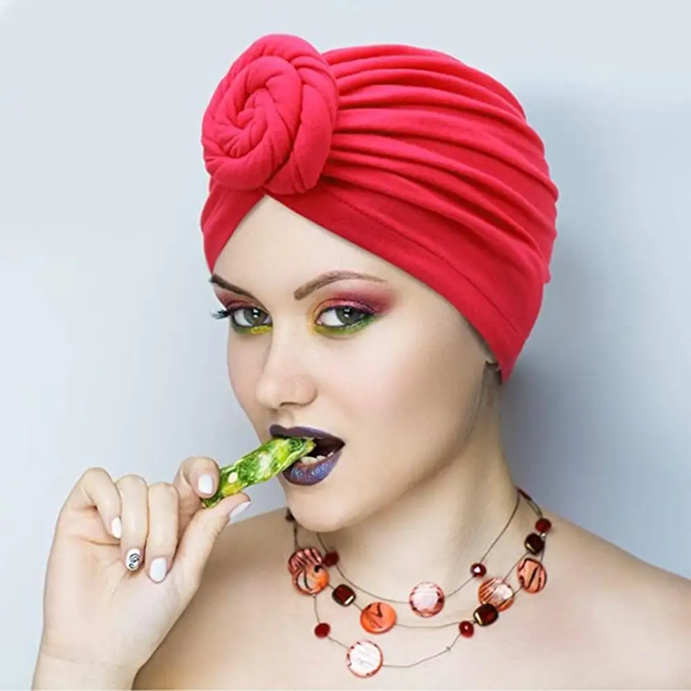 Flower Turban Turban Knot Beanie Gift Hair Accessories Female 5 Color Outdoor Beanies Women Knit Cap
Flower Turban Turban Knot Beanie Gift Hair Accessories Female 5 Color Outdoor Beanies Women Knit Cap