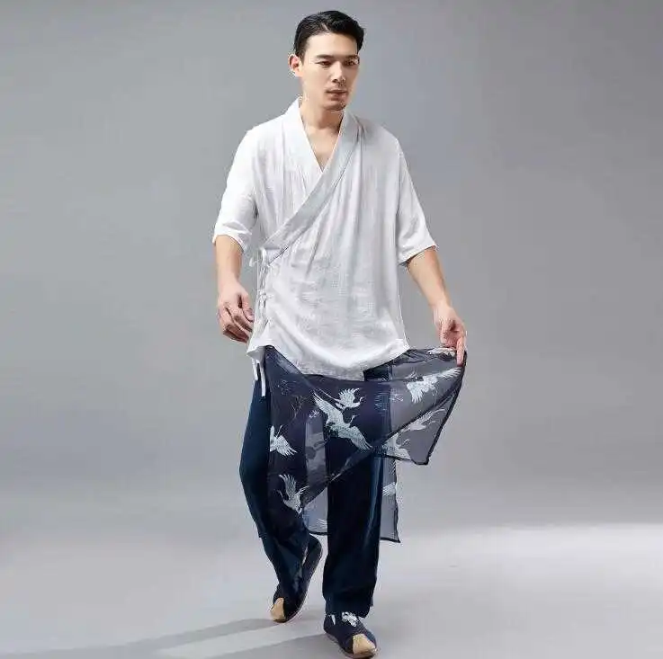 2021 Nieuwe Zomer Stijl Dunne Gedeelte Etnische Stijl Katoen En Linnen Casual Broek Mannen Mode Negende Broek Mannen Breed been 
2021 Nieuwe Zomer Stijl Dunne Gedeelte Etnische Stijl Katoen En Linnen Casual Broek Mannen Mode Negende Broek Mannen Breed been