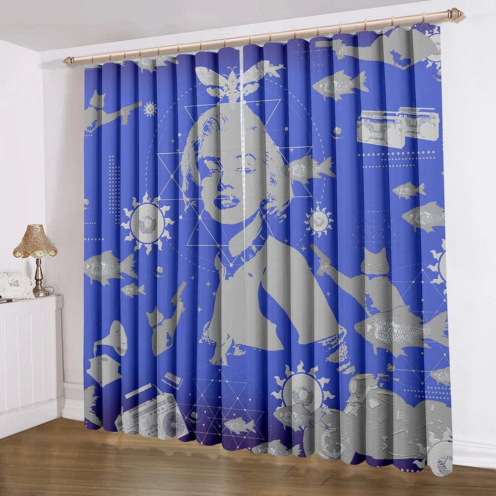 American Actress Window Curtain 2 Panels Splicing Art Curtain For Living Room Curtain 3D Print Blind Blue Background Curtain
American Actress Window Curtain 2 Panels Splicing Art Curtain For Living Room Curtain 3D Print Blind Blue Background Curtain
