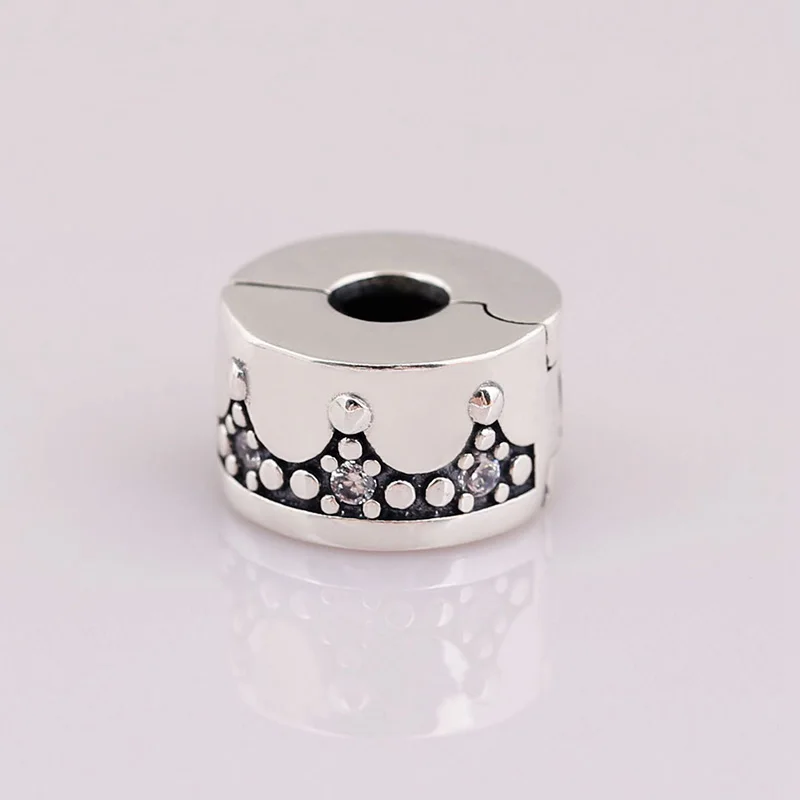 100% 925 Sterling Silver Charm Round Elegant Crown Clip Fit Pandora Women Bracelet & Necklace Diy Jewelry
100% 925 Sterling Silver Charm Round Elegant Crown Clip Fit Pandora Women Bracelet & Necklace Diy Jewelry