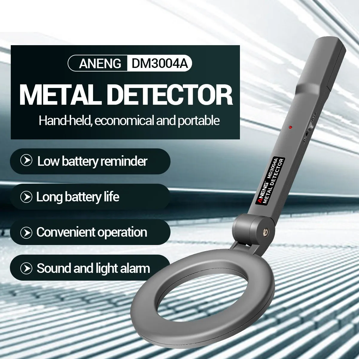 Portable Hand-Held Folding Metal Detector High Sensitivity Multifunctional Test Electronic Metal Detecting Device
Portable Hand-Held Folding Metal Detector High Sensitivity Multifunctional Test Electronic Metal Detecting Device